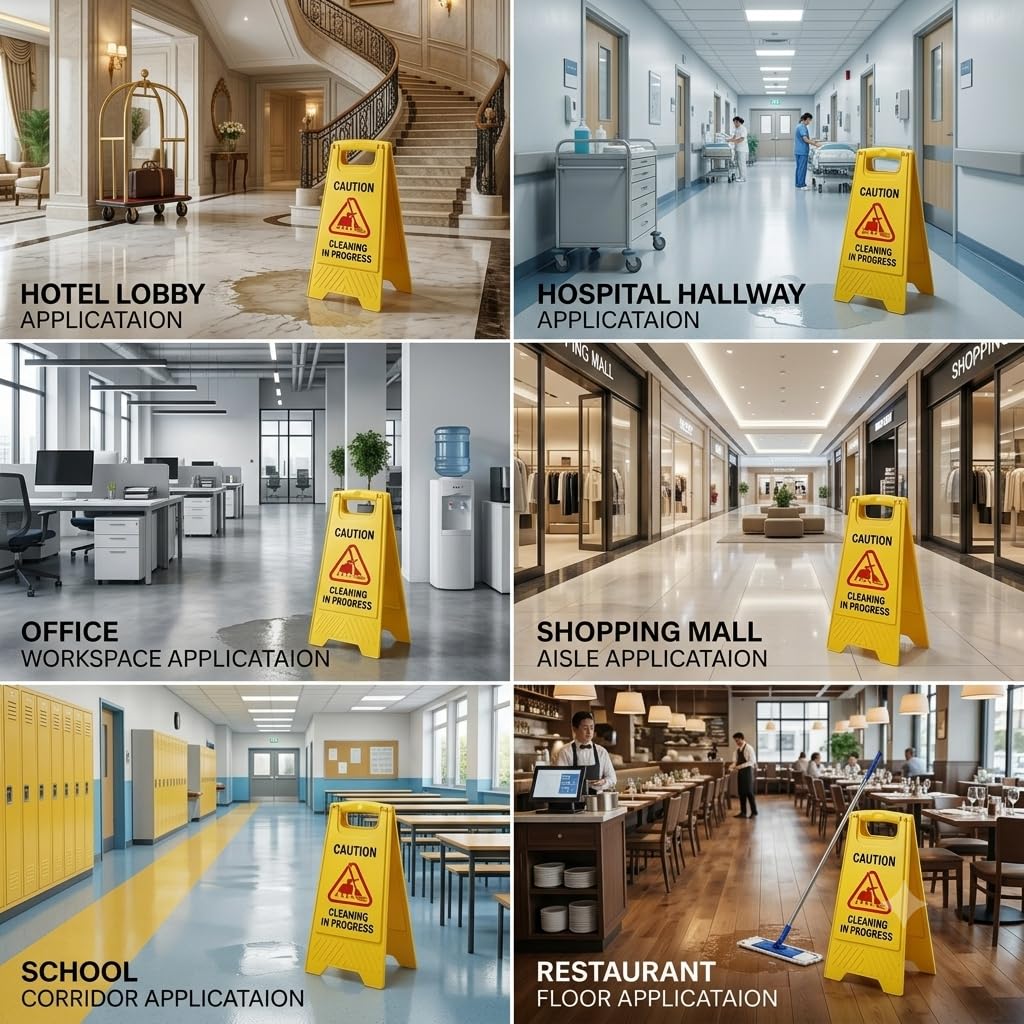 Cleaning in Progress Sign - Safety Warning Board -5 Cleaning in Progress Sign - Safety Warning Board -5