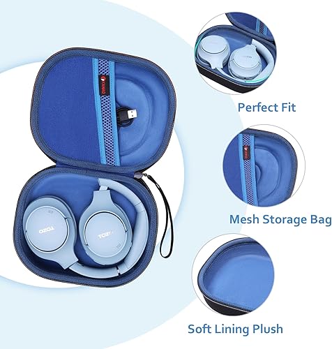 Miniatura 4 de XANAD Funda rígida para auriculares inalámbricos Bose QuietComfort, QC Ultra, QC 45, QC 35, QC45 SE, QC SE con cancelación de ruido, Soundcore H30i