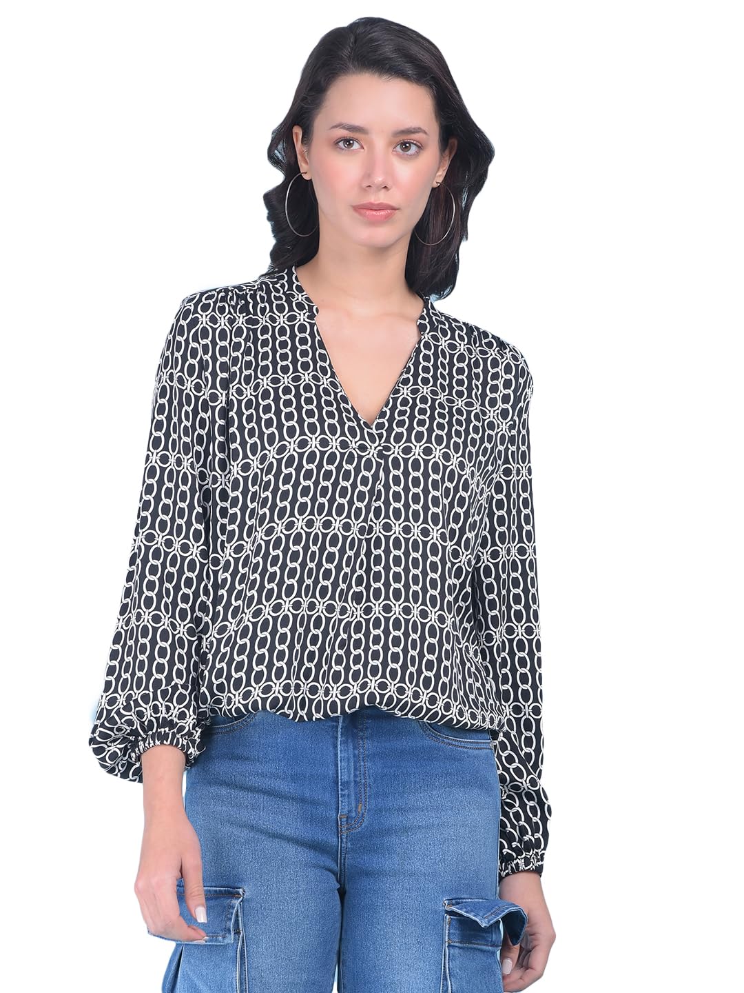 crimsoune club Women's Printed Black Top-picture-38