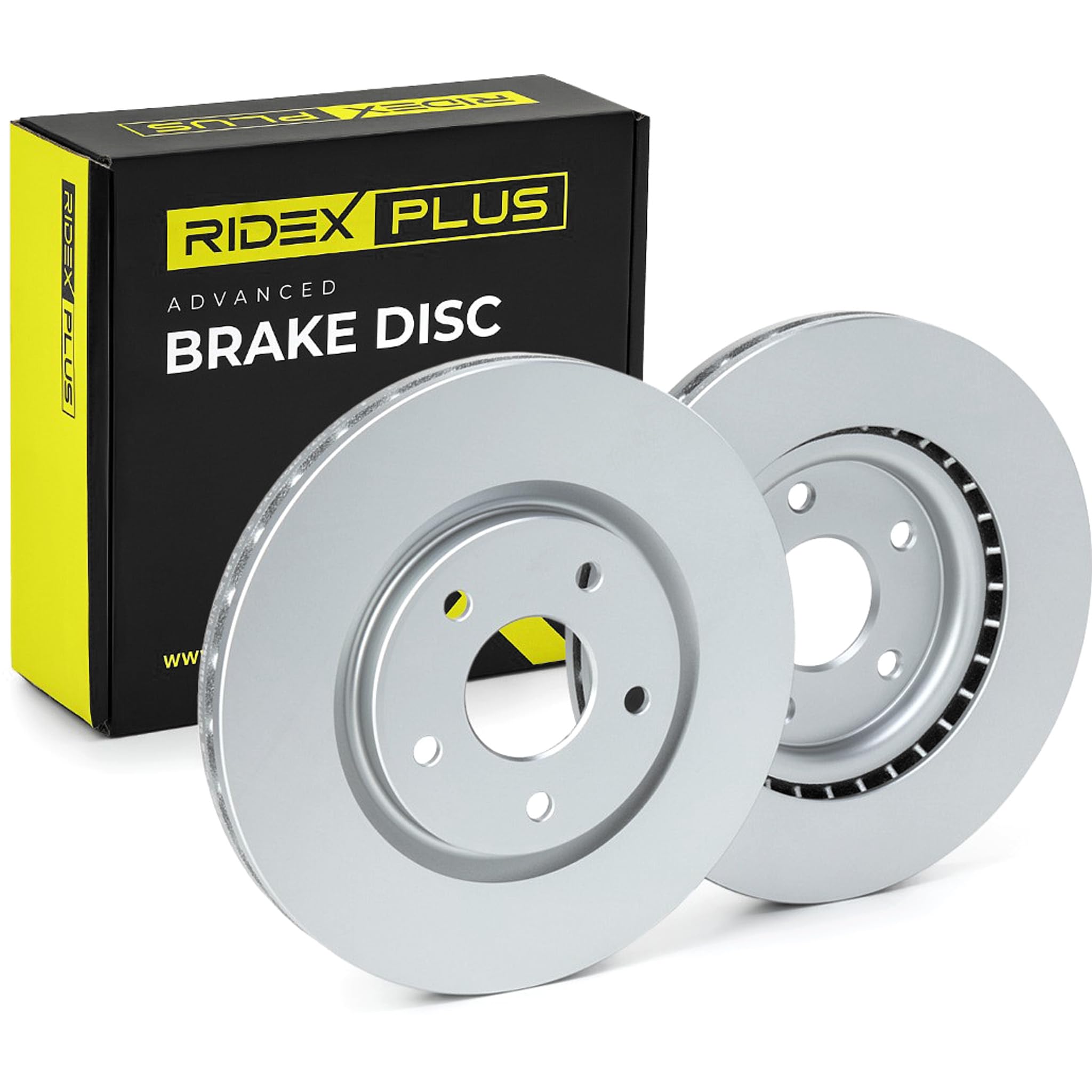 RIDEX PLUS 82B0900P 2x Disco freno Anteriore senza viti/bulloni Compatibilità con FIAT Freemont 345