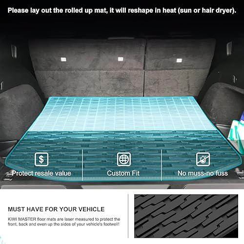 Miniatura 2 de KIWI MASTER Alfombrillas y forros de carga compatibles para Jeep Grand Cherokee 2013-2015