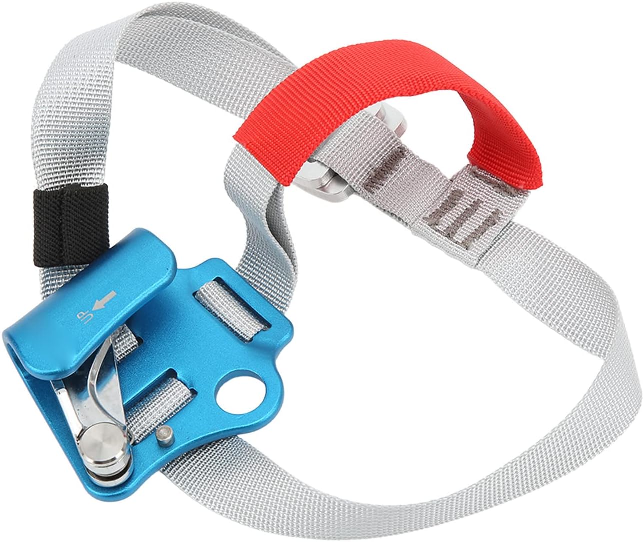 Foot Ascender, Aluminium Alloy Material, High Hardness and Light Weight, Nonslip Design with Adjustable Buckle, 330lb Load, for Mountaineering Rock Climbing Aerial Work