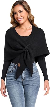 Pashmina Sweater Shawl Wraps Women Knitted Shawls and Wraps Cardigan Cape Winter Shoulder Top Sweater Shawl Scarf