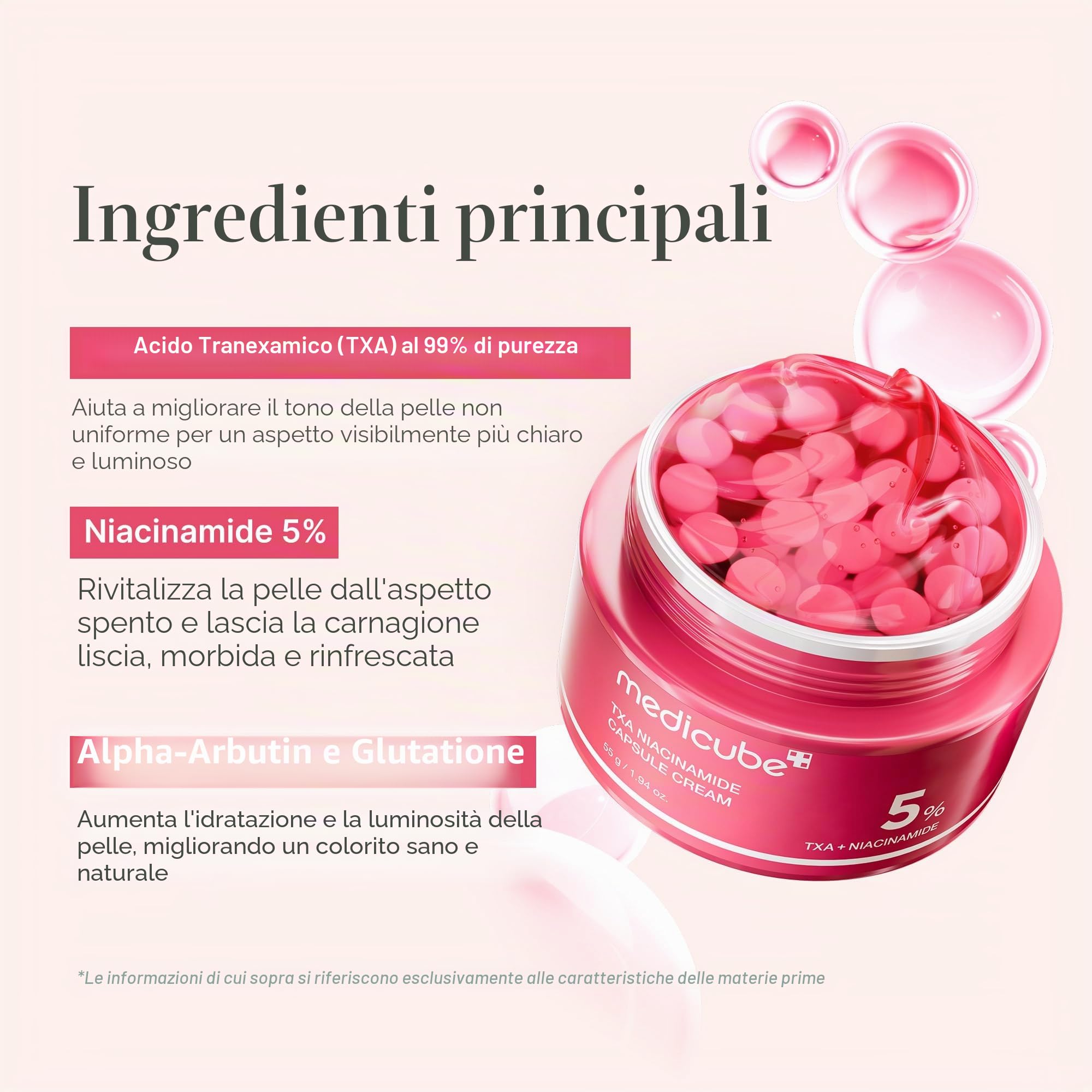 Set medicube Booster Pro con TXA e Niacinamide Capsule Cream per Pelle Uniforme e dall'aspettoi piu Luminoso, Tecnologia AvanzataSet medicube Booster Pro con TXA e Niacinamide Capsule Cream per Pelle