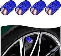 Vista 11 de 4 piezas de tapas de vástago de válvula de neumático, cubiertas de vástago de válvula de aire de neumático impermeables con anillo de goma, cubierta