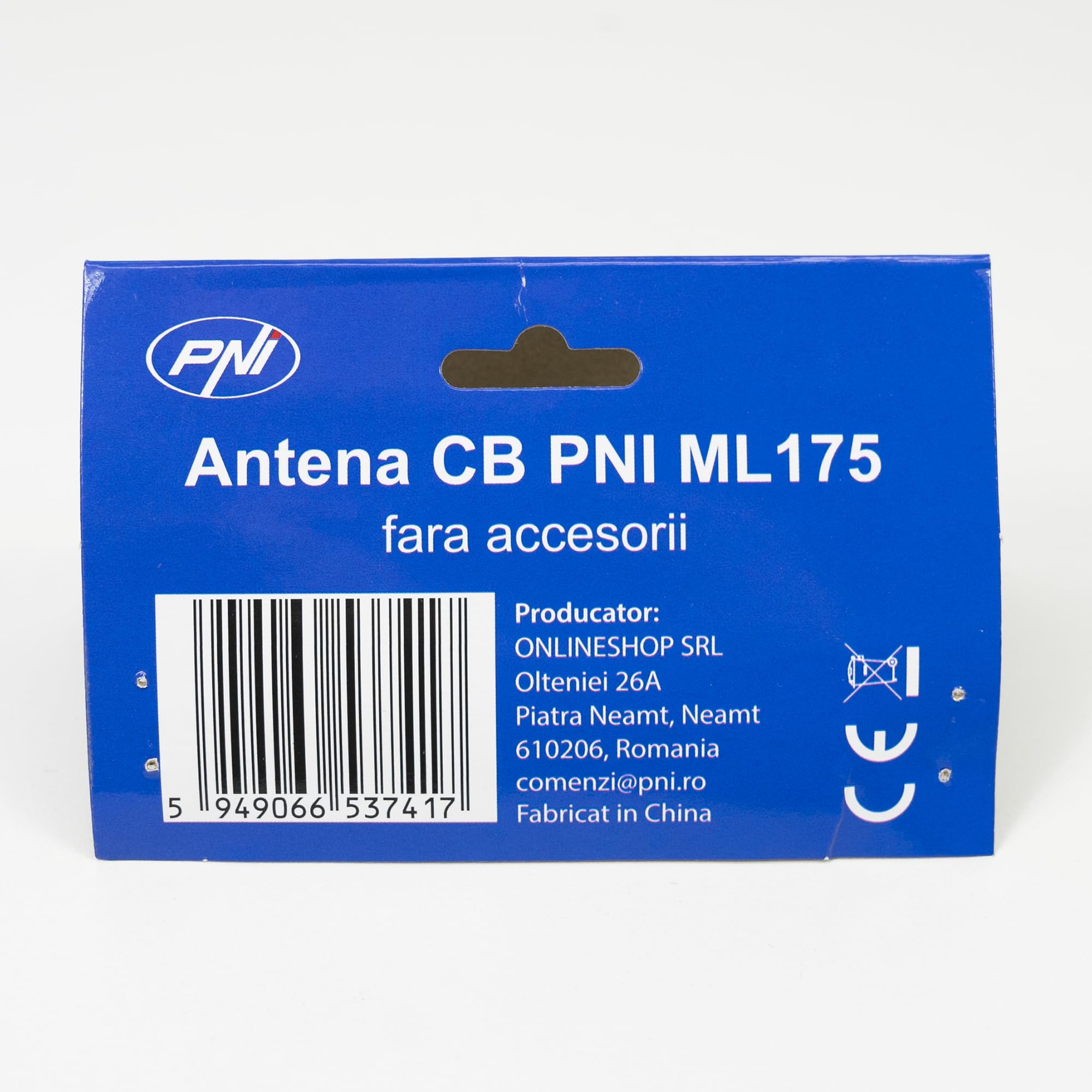 Antenne CB PNI ML175, Longueur 165 cm, 26-30 MHz, 1000 W, sans câble
