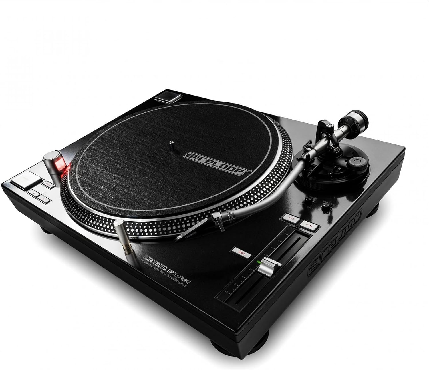 Reloop RP-7000 MK2 Professional Direct Drive DJ Turntable, Black