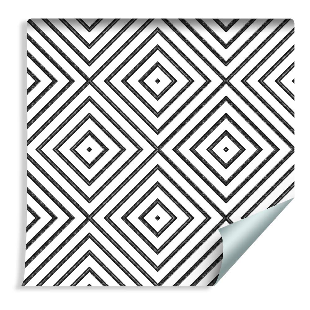Papel pintado de 10 m de fieltro, minimalista, mosaico, geometría, 1000 x 53 cm, papel pintado para pared, salón, dormitorio, decoración de pared moderna