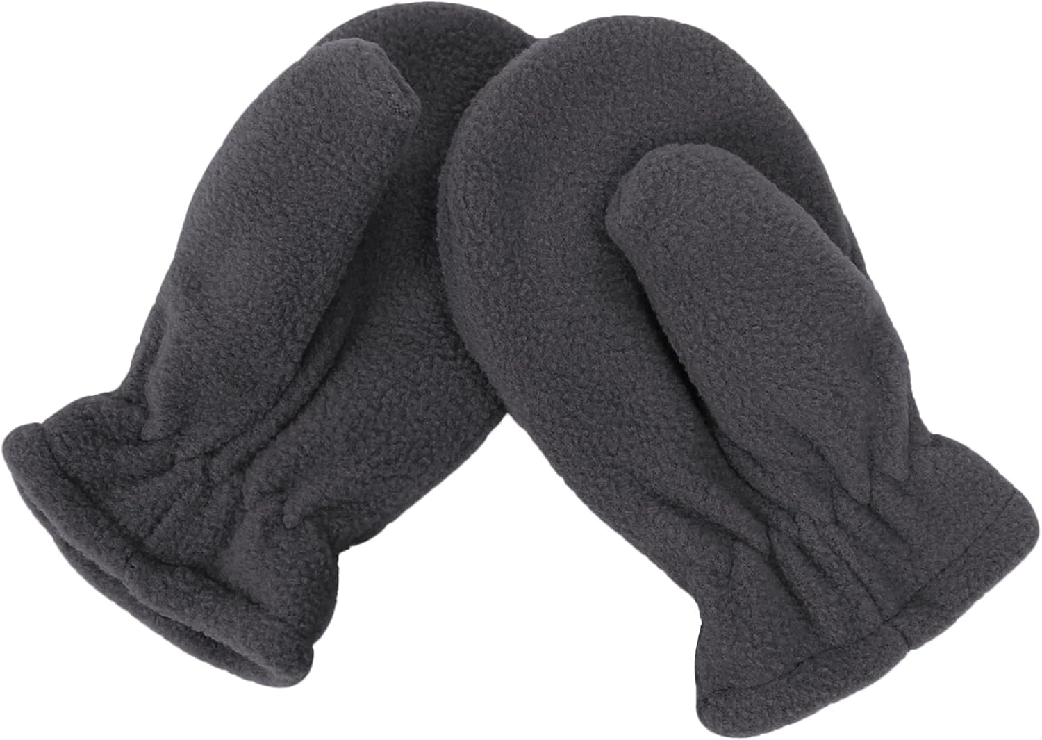 UTTPLL Toddler Mittens Unisex Sherpa Lined Fleece Gloves Winter Warm Easy-On Kids Winter Outdoor Mittens for Baby Boys Girls - Image 2