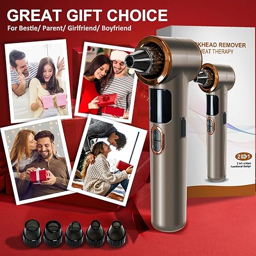 Miniatura 9 de Aspiradora removedor de puntos negros con calefacción, extractor de puntos negros, 3 niveles de succión ajustables, 9 modos