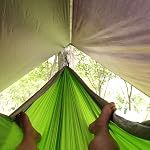 Hammock Rain Fly - Waterproof Tent Tarp Camping Backpacking Survival Shelter by Premium Lightweight Ripstop Fabric, Fast Set Up, Stakes and Ropes Included for Hiking Travel