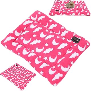 Almofada de aquecimento lavável para animais de estimação, tapete para animais de estimação aquecido por USB, almofada de aquecimento elétrico de flanela, tapete de aquecimento interno, almofada de aquecimento para cães, almofadas elétricas suprimentos para animais de estimação para cães pequenos (25 x 35 A)