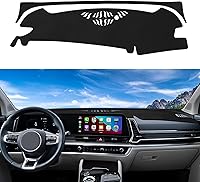 Vista 32 de Alfombrilla para tablero a medida para Toyota Tacoma 2005-2015, cubierta para salpicadero, tapete antideslizante, protector, protector solar, sin