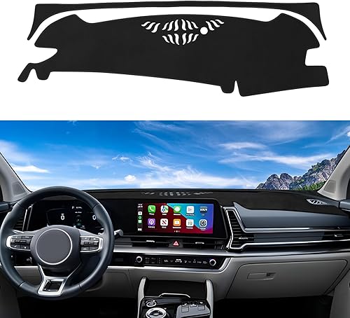 Miniatura 32 de Alfombrilla para tablero a medida para Toyota Tacoma 2005-2015, cubierta para salpicadero, tapete antideslizante, protector, protector solar, sin