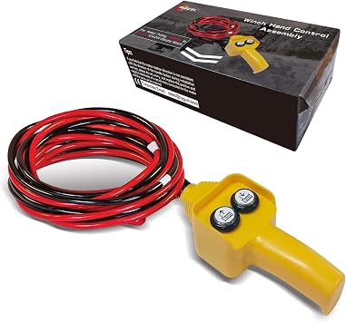 RUGCEL WINCH Hand Control Yellow-12V Replacement for 1500-5000lb Winches