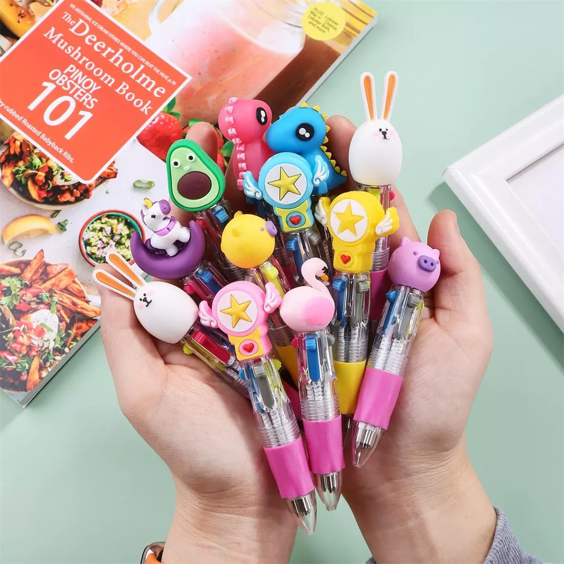 30 Pack Cute Multicolor Pens, 1 Count (Pack of 30) - Image 2