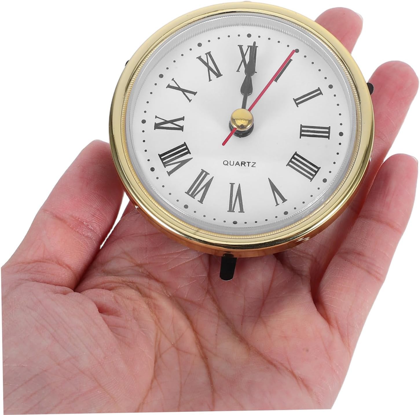 M2188 2.56 Inch Clock Insert Replacement Quartz Movement Silent Sweep Clock Mechanism for DIY Craft Home Decor with Roman Numerals