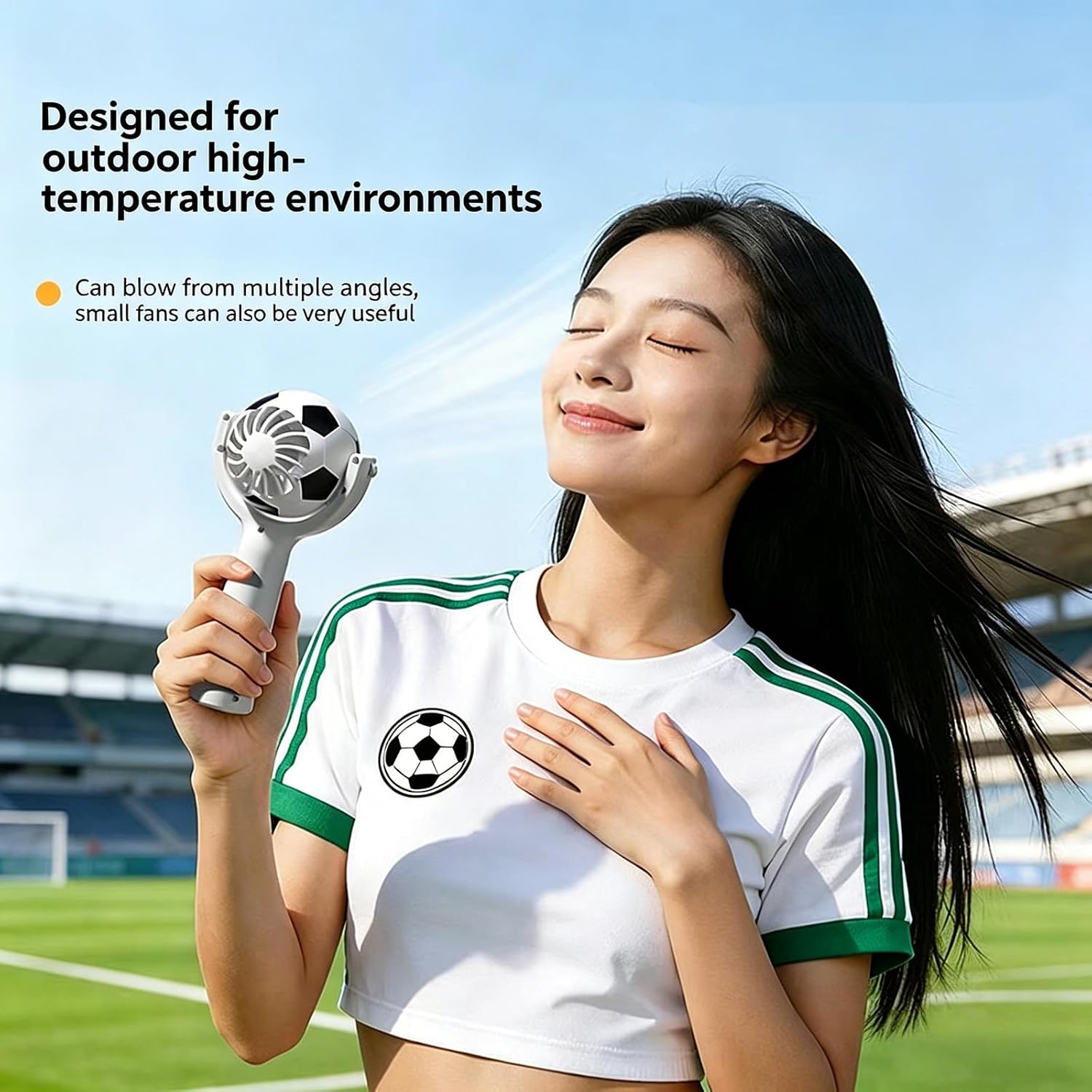 Handheld Fan, Cooling Function, Various Outdoor Activity, Green image 2