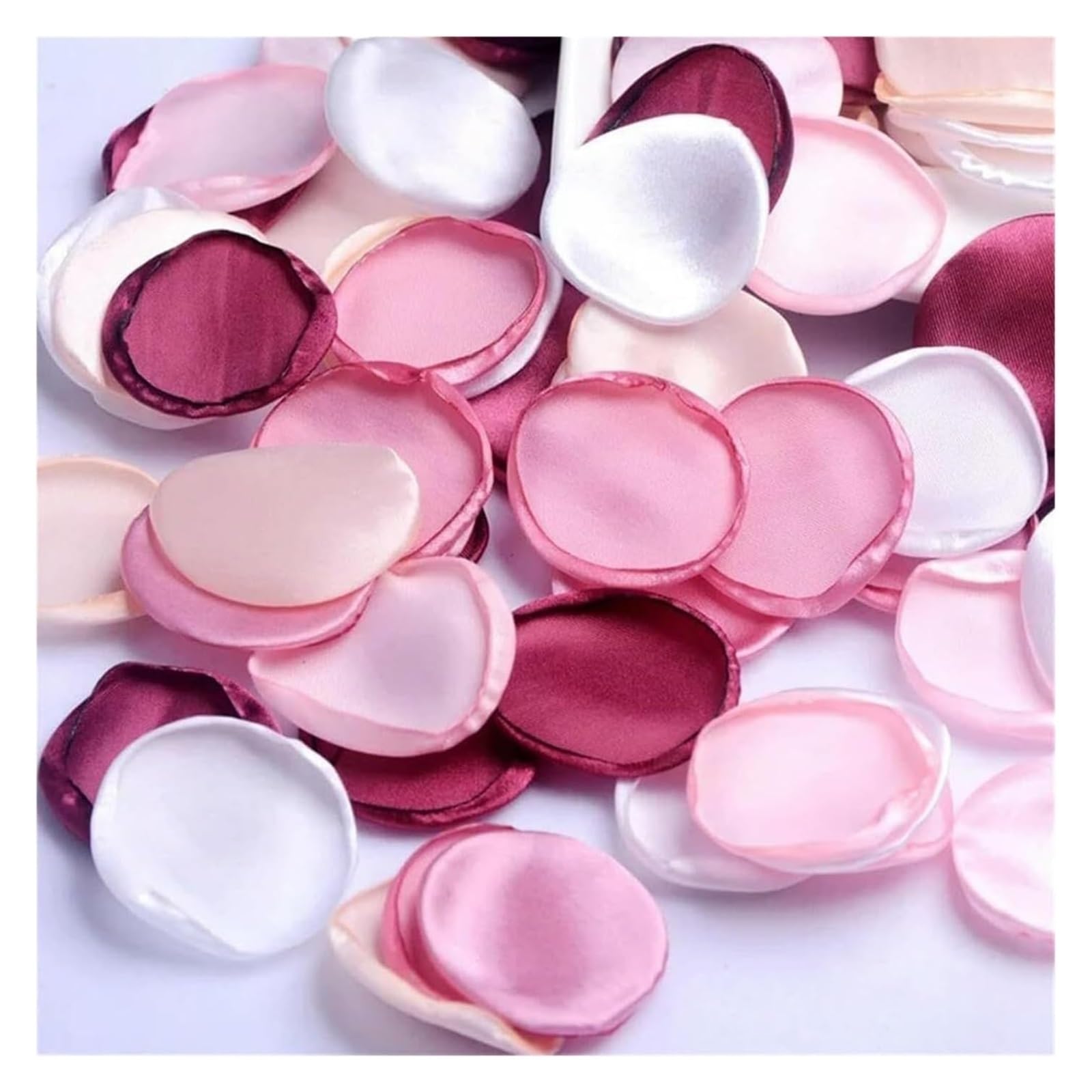 CYJAZNHH Artificial Silk Rose Petals Multicolor 5cm X 5cm 100-300 Pcs(Onecolor,200pcs)