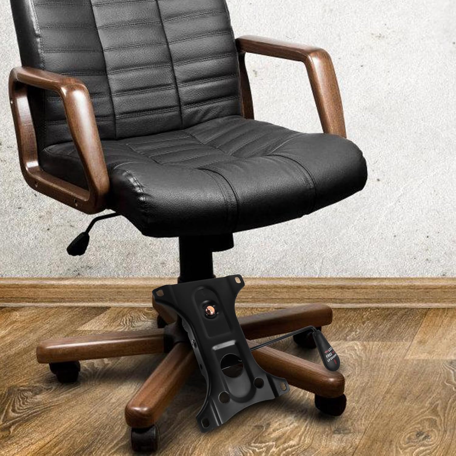 Chair Swivel Base Replacement Iron Black 1.8mm for Office | Computer and Gaming Chair Use, Easy Installation, Enhanced Stability, Modern Sleek Profile