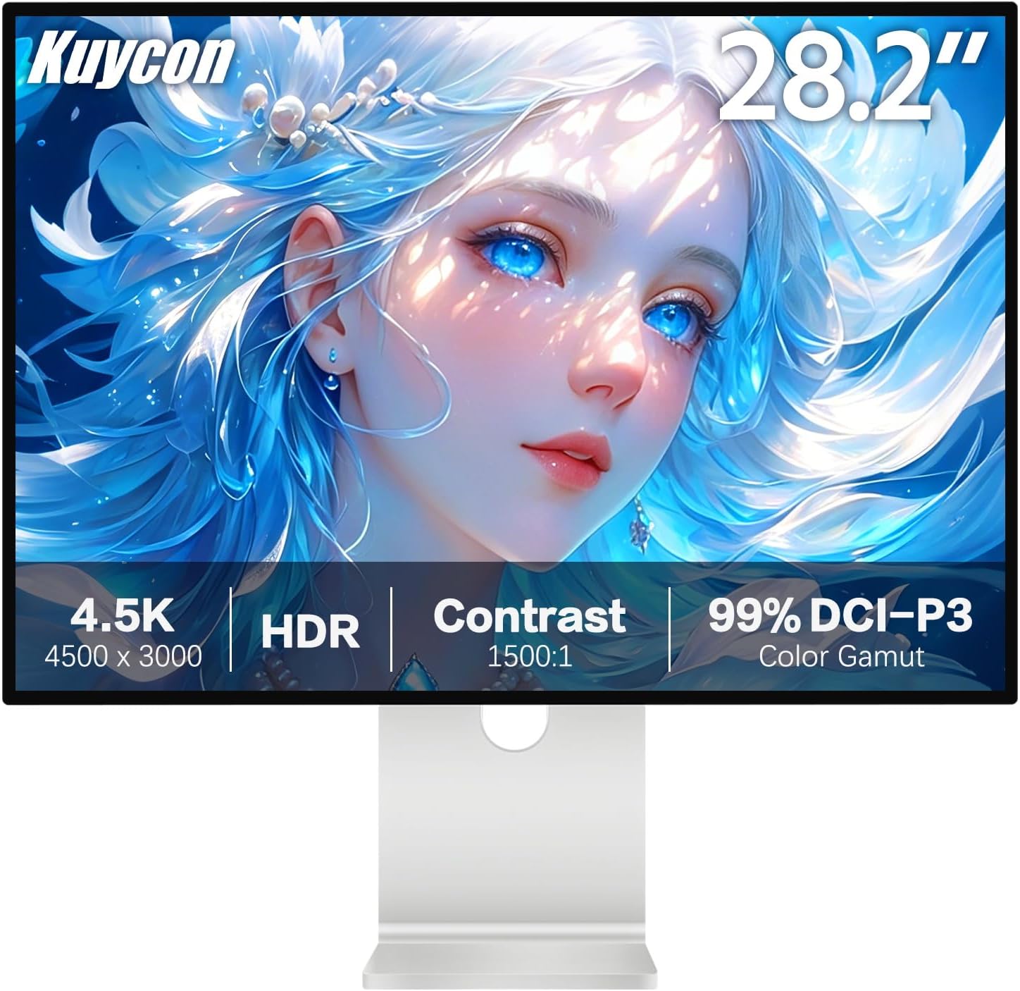 P20 28.2’’ UHD 4.5K (4500 x 3000) Monitor, IPS Panel, 99% sRGB, 99% DCI-P3, 10-Bit Colors, 60Hz, HDR, 1500:1, 192PPI, Eye Care, Anti Glare (Honeycomb - with Stand)