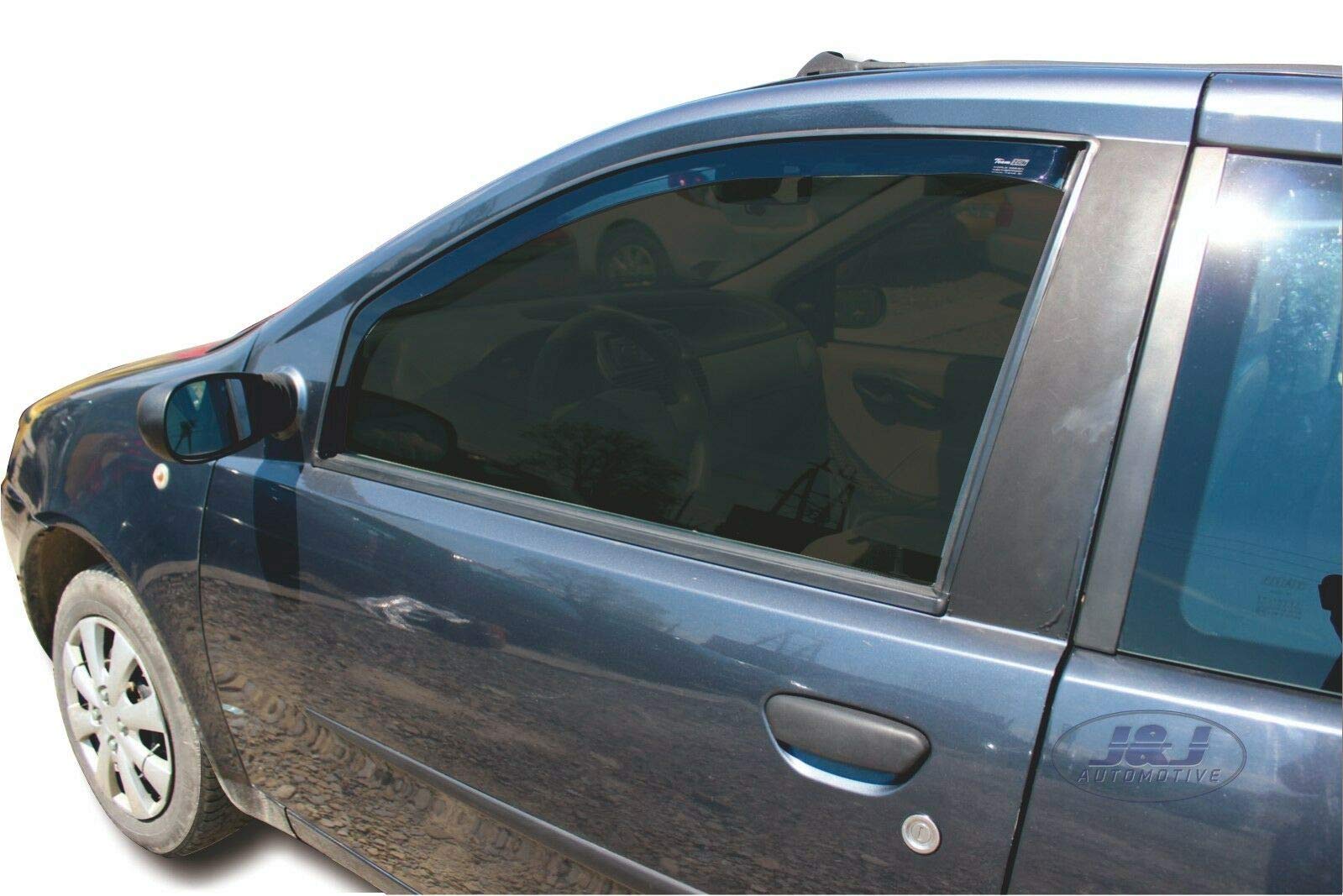 J&J AUTOMOTIVE Windabweiser FIAT Punto 2 3-Türer 1999-2011 2tlg Heko Getönt