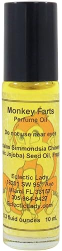 Aceite de perfume Monkey Fatts, fragancia portátil enrollable de 0.3 onzas con aroma de larga duración, deliciosos aceites esenciales y aceite de