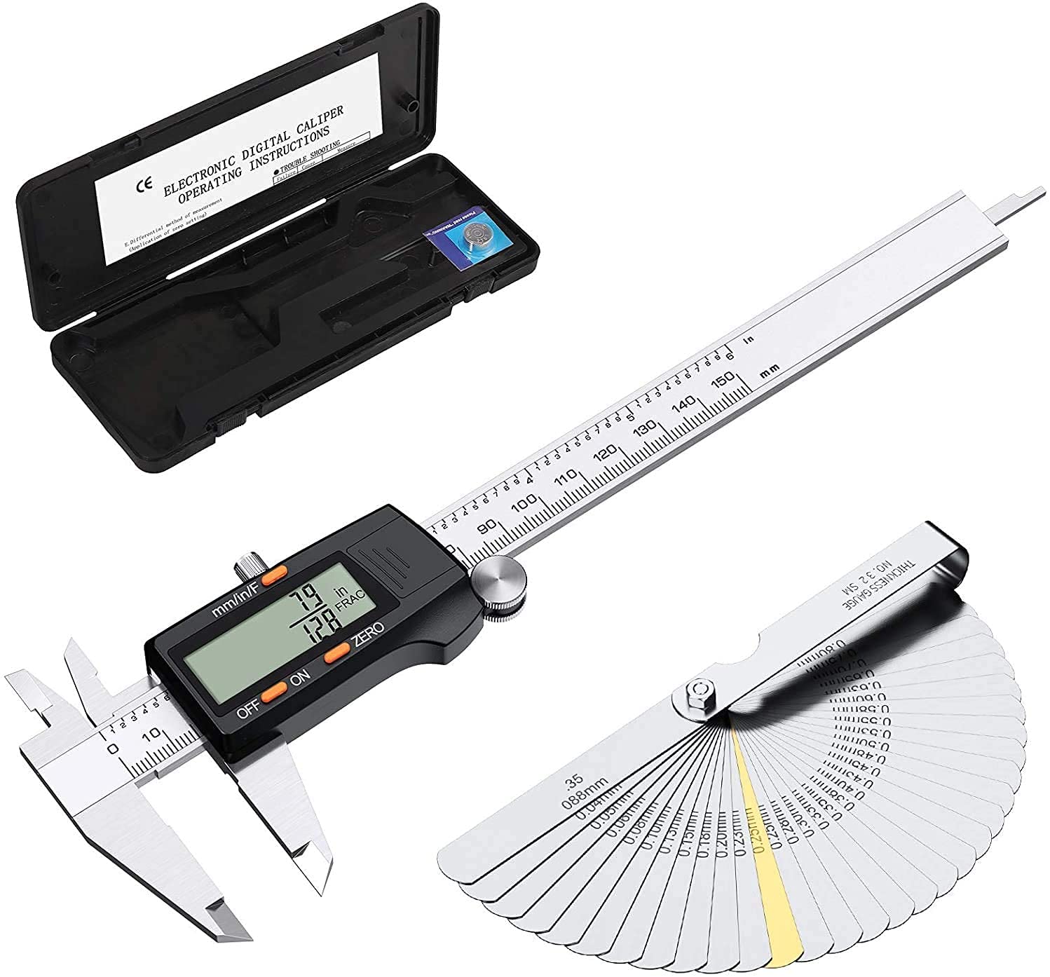 Buy Digital Vernier Caliper,eSynic 150mm Professional Digital Caliper 6