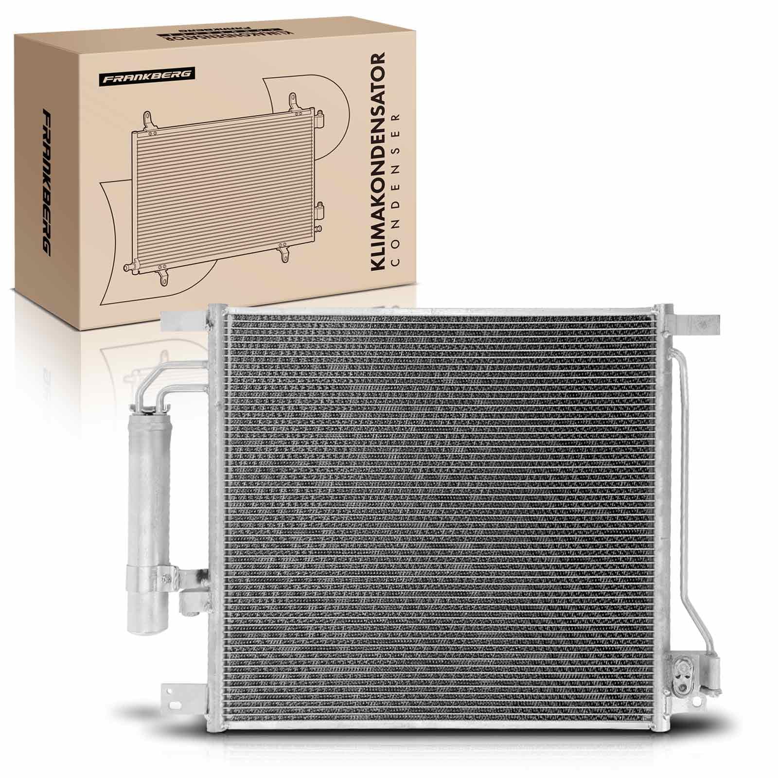 Frankberg Condenseur de climatisation 92100BA61A | Compatible avec: Pulsar Hatchback C13, Juke F15, Fourgonnette Juke F15