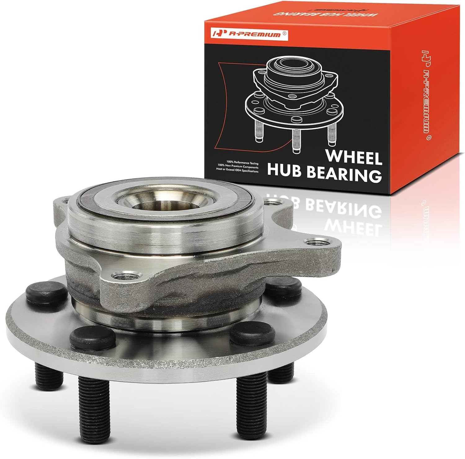 A-Premium Front Wheel Bearing and Hub Assembly Compatible with Honda Civic 2017-2021, with 5-Lug