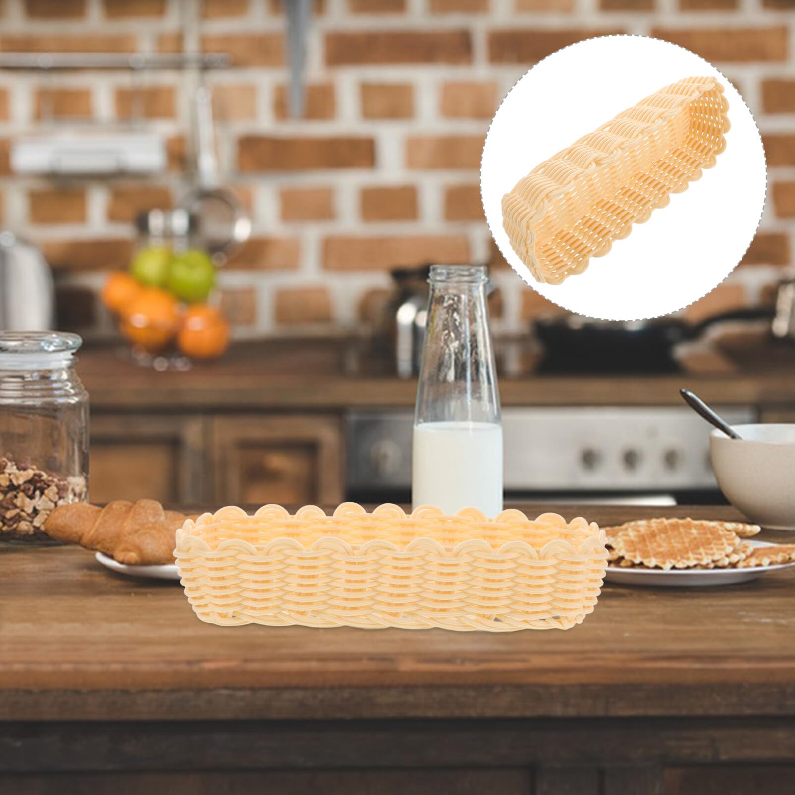 Cesta Porta Oggetti Cabilock 2 Pezzi Cesto Per Posate In Vimini Cestini Intrecciati Rettangolari Contenitori Porta Utensili In Rattan Intrecciato Organizzatore Per Posate Mensola Porta Oggetti - 10