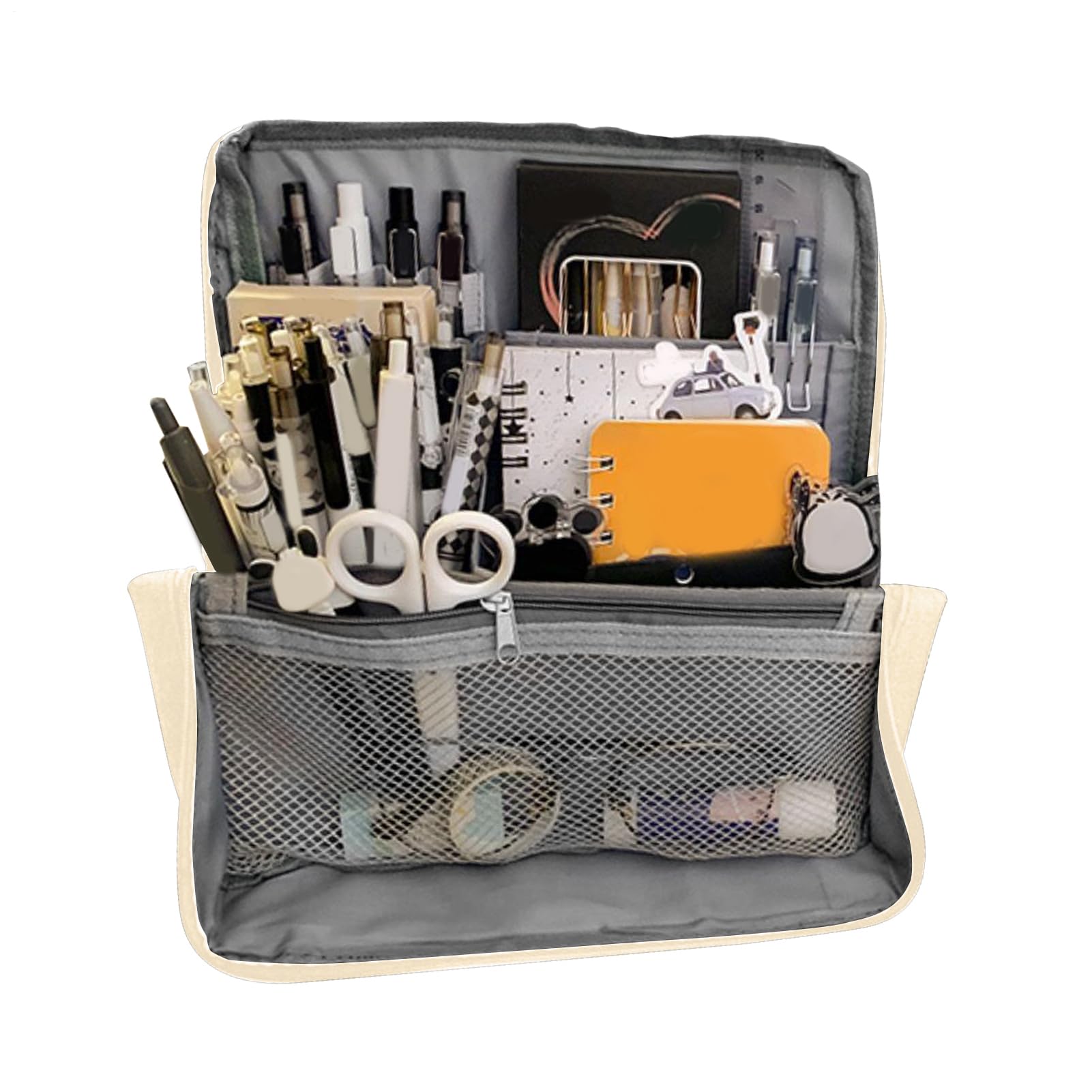 Astuccio portamatite con scomparti multipli Borsa portatrucchi, organizer, | Grande borsa portapenne Adatto per Ufficio, Viaggi, Arte, Università, Fai da Te e Casa