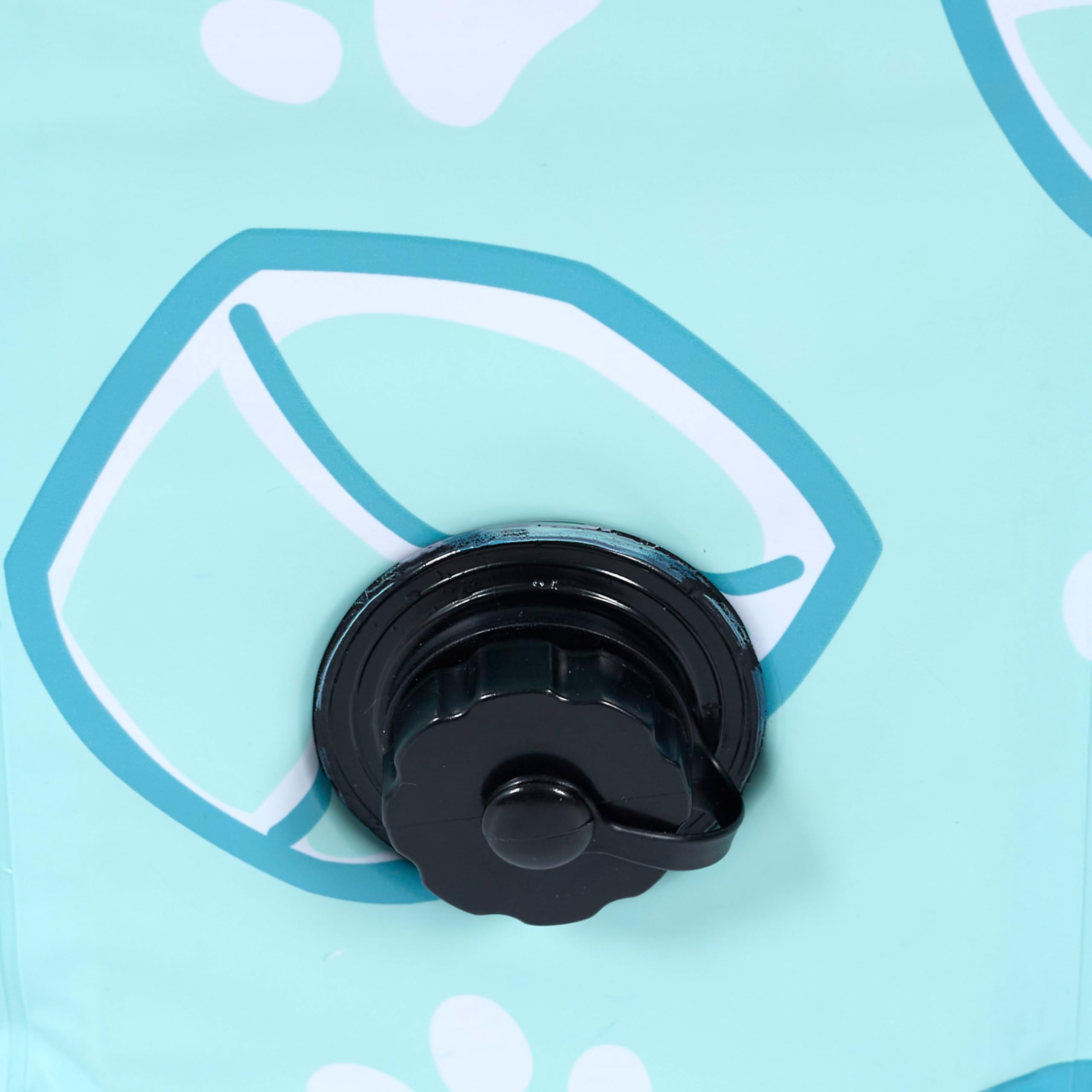 THE CONCEPT FACTORY - AN6120 - Piscine pour Chien Pliable 120 cm - Structure Robuste en Polyester - Facile à Installer et à Ranger - Idéale pour L'Été - Vidange Rapide - Couleur Bleu - Taille 120 cm