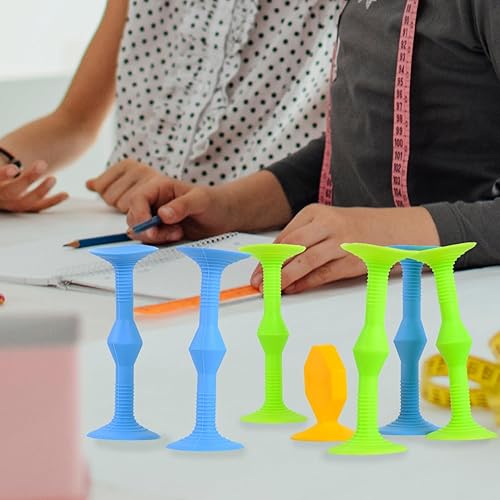 Miniatura 9 de Juego de dardos de silicona para lanzar, juego seguro para interiores y exteriores para niños y familia (tamaño grande, 7 piezas, se pega fácilmente)