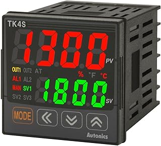 TK4S-24CR, Temp Control, 1/16 DIN, 2 Alarm+Current or SSR Drive Output, Relay Contact Output, 100-240VAC
