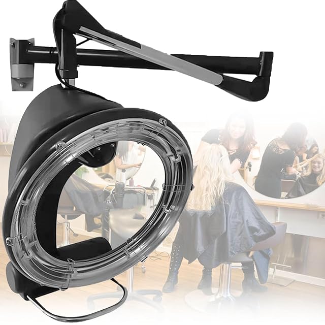 1200w Orbiting Hair Dryer Wall-Mounted Hd LCD Display Hair Dryer Standing Professional Salon Hair Spa Color Processor Plate