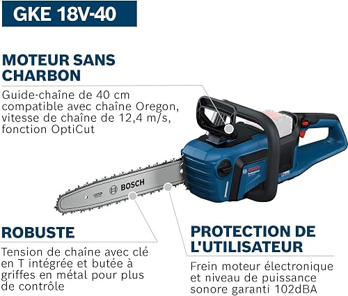 Bosch Professional 18V System Chainsaw GKE 18V-40 Excl. Battery/Charger - 3
