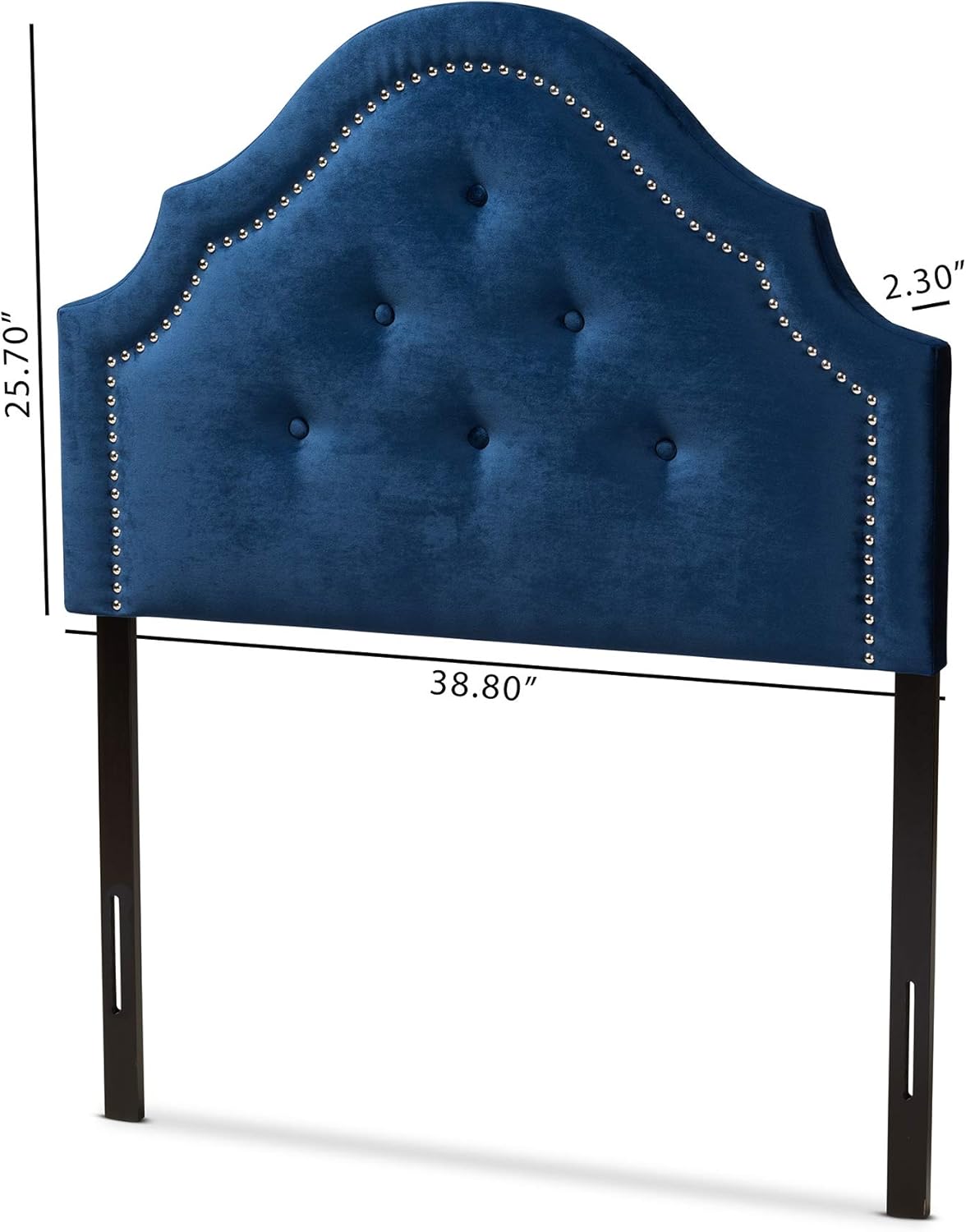 Baxton Studio Headboards, Twin, Navy Blue