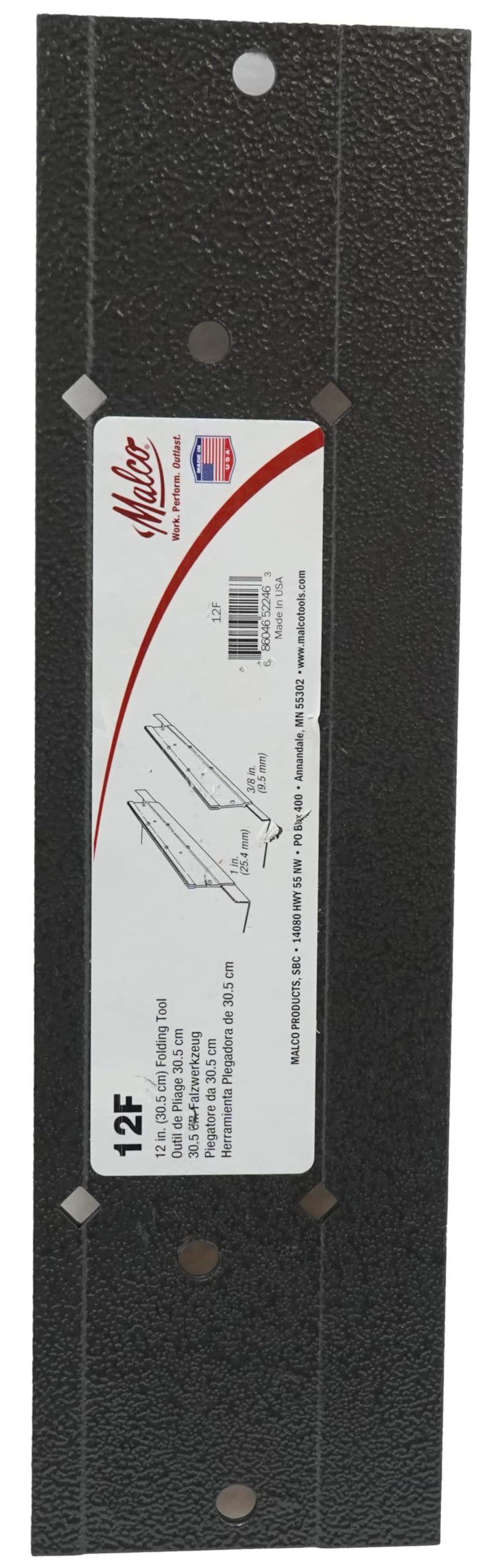 Malco 12F F 12 Pulgadas. Herramienta Plegable, Multicolor