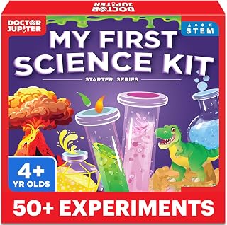 Doctor Jupiter My First Science Kit: 50+ STEM Experiments for Kids Ages 4-8 | Fun Birthday Easter Gifts Boys Girls