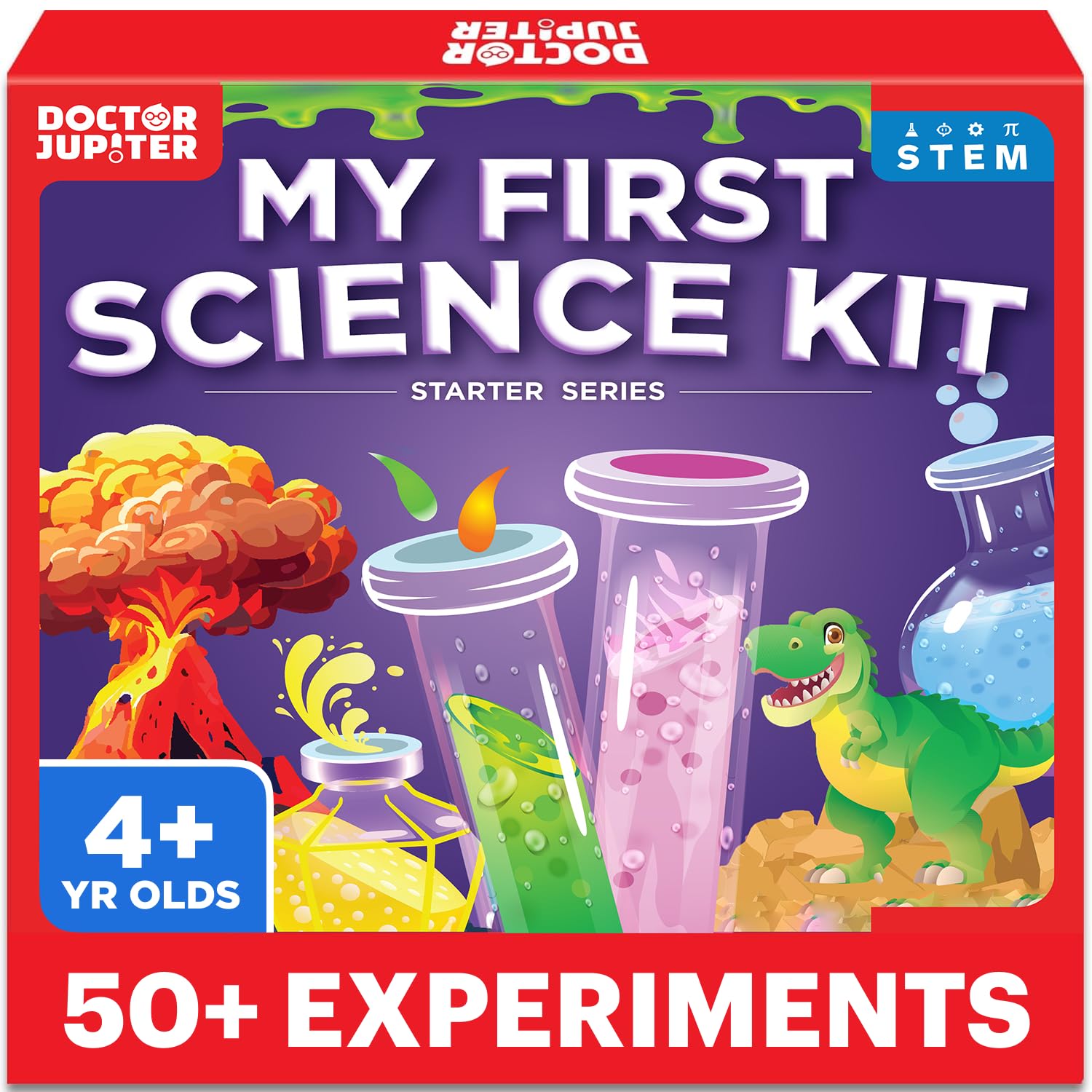 Doctor Jupiter Toy Science Kit for Boys & Girls Ages 4-5-6-7-8| Birthday Gifts for 4+ Year Kids| Learning & Education Toys | 50+ Experiments Starter Science Series