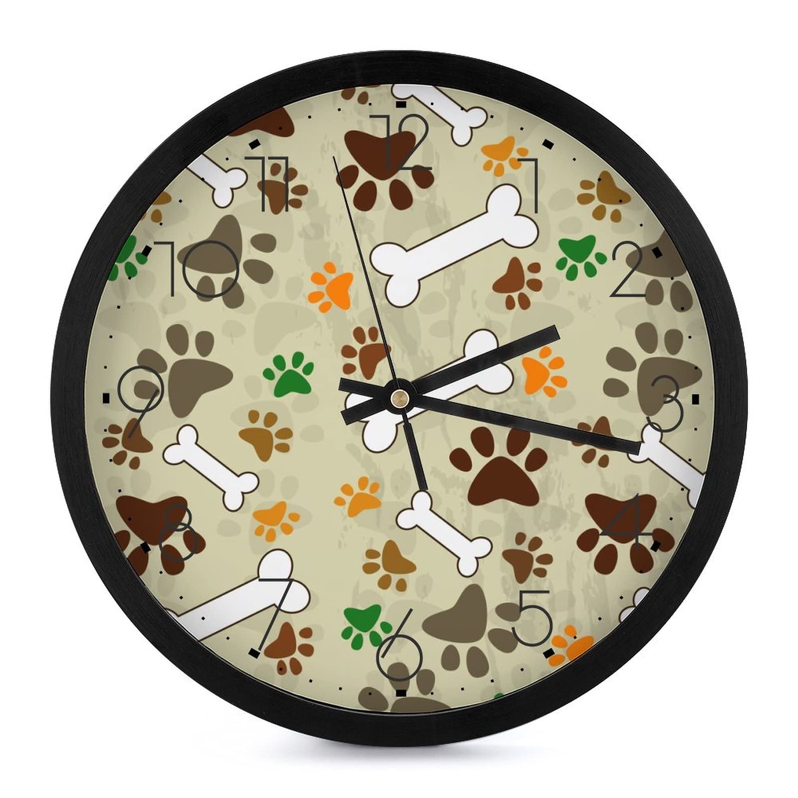 Pendule murale silencieuse 25.4cm, horloge moderne sans tic-tac pour rester concentré au bureau