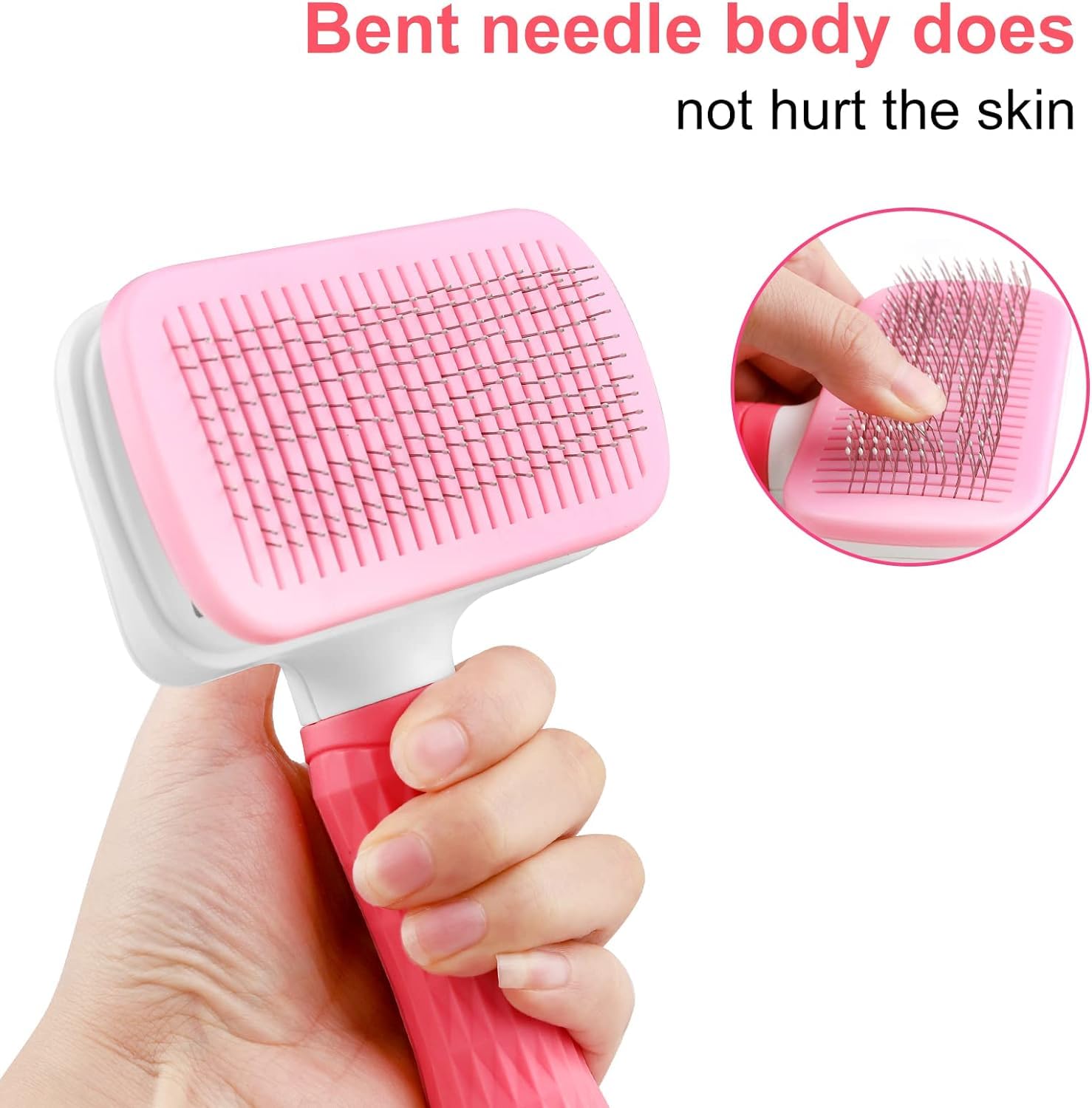 Broccy Pet Hair Remover, Dog & Cat Brush, Effortless Pet Hair Removal, Multi-Surface Cleaning, Eco-Friendly, Pink - Image 3