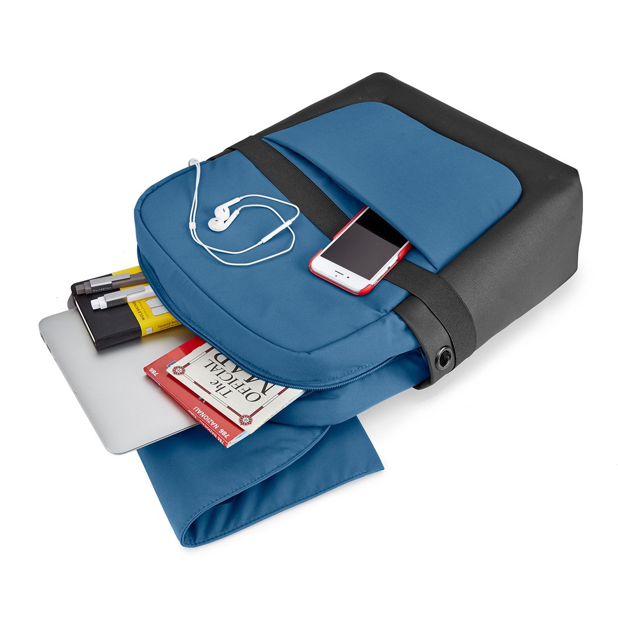 Moleskine Id Backpack, Small, Boreal Blue : Amazon.sg: Fashion display picture 1