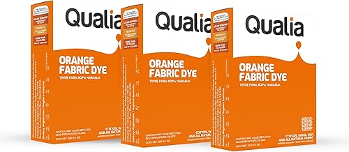 Vista 43 de Tinte textil en polvo multiusos Qualia, tinte fácil de usar para telas naturales: algodón, lana, seda, madera y lino, colores ultra concentrados