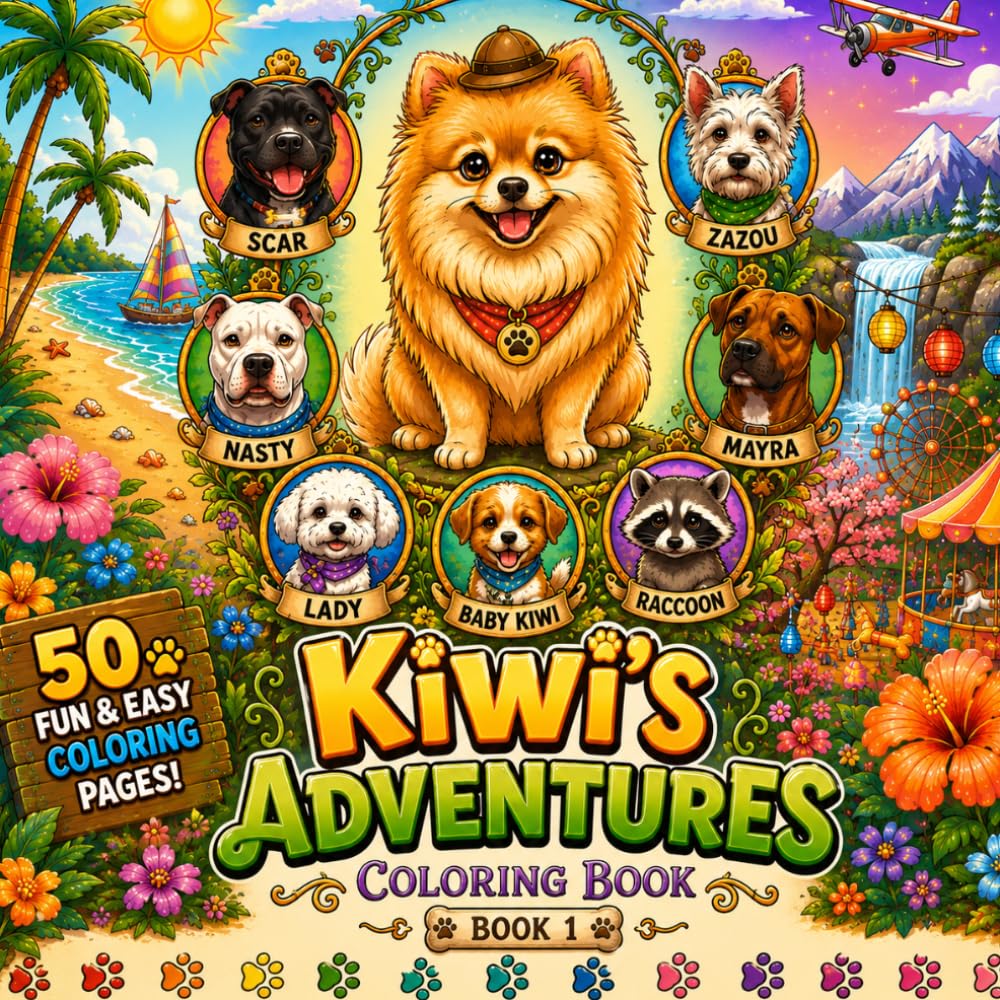 Kiwi's Adventures: Coloring Book
