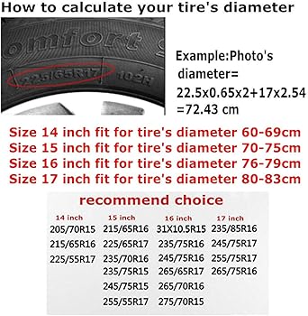 Amazon Com Yz Mamu Happy Camper Spare Tire Cover Waterproof For Jeep Trailer Rv Suv Truck Camper Travel Trailer Accessories 14 Inch Clothing