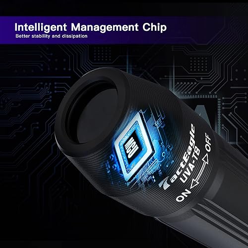 Miniatura 6 de Paquete de 4 linternas UV de 365 nm, linterna de luz negra, mini linterna de luz negra AA, luz UV portátil para detección de orina, minerales,