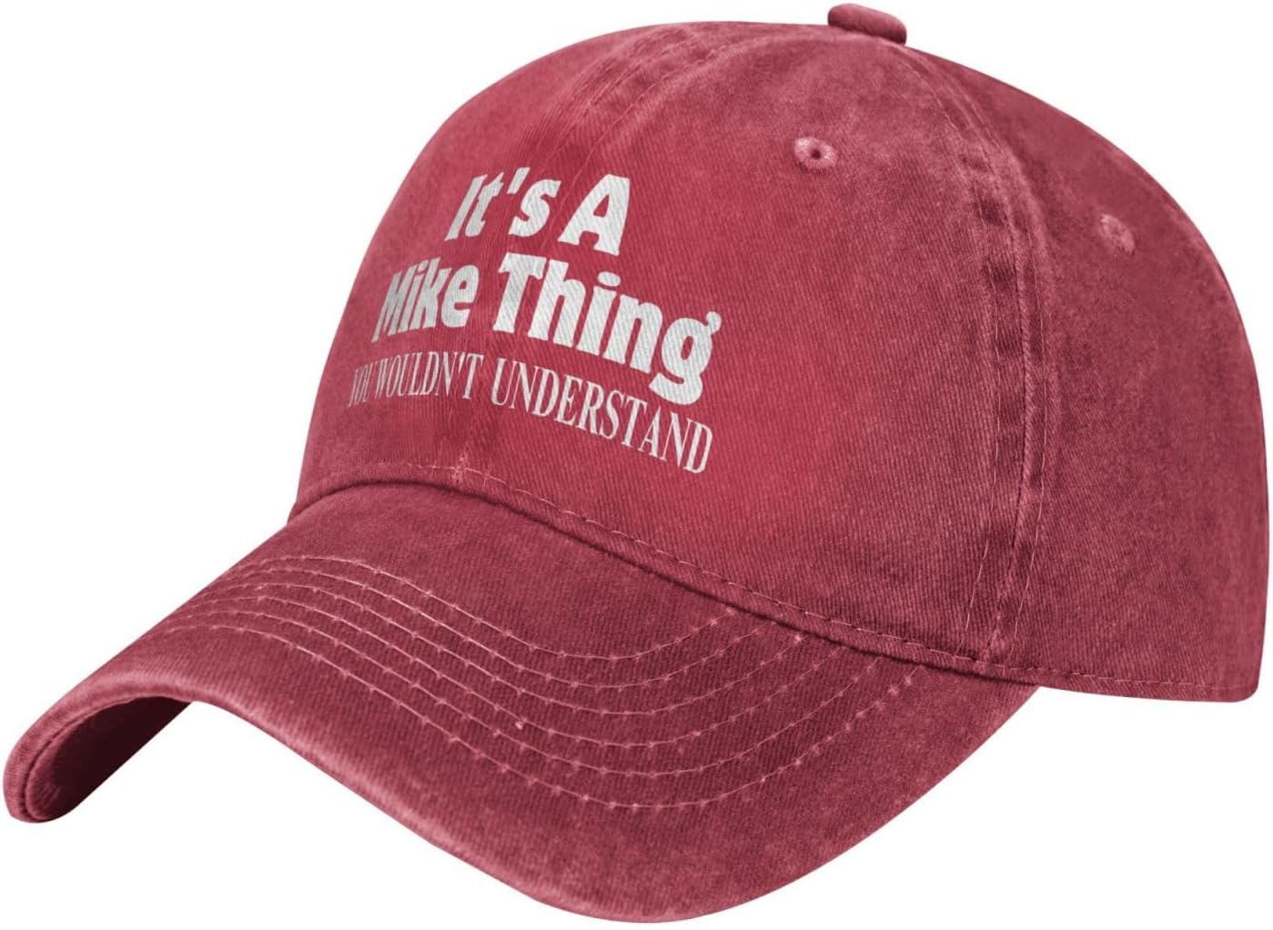 It's A Mike Thing You Wouldn't Understand Denim Hat Baseball Cap - Image 2
