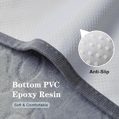 Miniatura 2 de Qeils Almohadillas lavables para cachorros, almohadillas reutilizables para orina (paquete de 2) de 18 x 24 pulgadas, absorbente, a prueba de fugas,